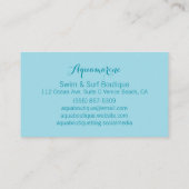 Visitekaartje Blauw Groen en Goud Golven (Achterkant)