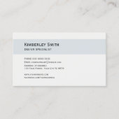 Visitekaartje, blauw Interieur Ontwerp aangepaste  Visitekaartje (Voorkant)