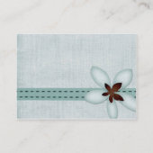 visitekaartje - Blauw lint en ventilator (Achterkant)