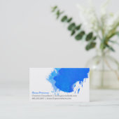 Visitekaartje Blauw schildpad (Staand voorkant)