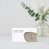 Visitekaartje  blauw-zeebioloog (Staand voorkant)