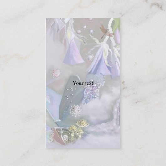 Visitekaartje Blauwbellen en libellen (Achterkant)