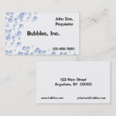 Visitekaartje Blauwe belletjes (Voorkant / Achterkant)