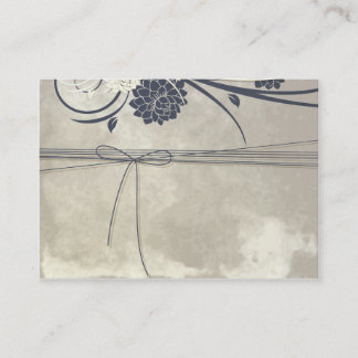 Visitekaartje blauwe bloemen