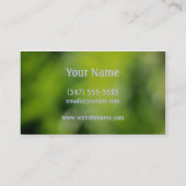 Visitekaartje blauwe bloemen (Achterkant)