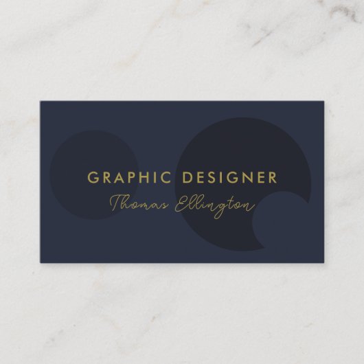 Visitekaartje Blauwe cirkels (Voorkant)