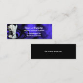 Visitekaartje blauwe corsetGothic (Voorkant / Achterkant)