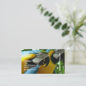 Visitekaartje Blauwe en goudmakreel (Staand voorkant)