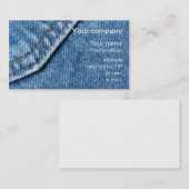 visitekaartje "Blauwe jeans" (Voorkant / Achterkant)