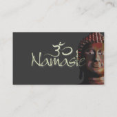 Visitekaartje, blauwe lotus visitekaartje (Achterkant)