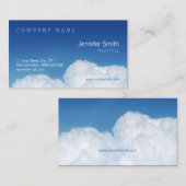 Visitekaartje blauwe lucht en wolken (Voorkant / Achterkant)