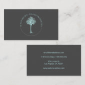 Visitekaartje Blauwe palmboom (Voorkant / Achterkant)