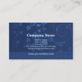 Visitekaartje Blauwe Rozen (Achterkant)