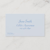 Visitekaartje Blauwe ruimte (Achterkant)