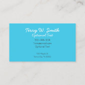 Visitekaartje blauwe vlinder (Achterkant)