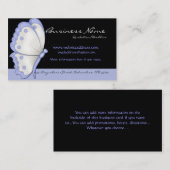 Visitekaartje blauwe vlinder (Voorkant / Achterkant)