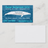 Visitekaartje blauwe walvis (Voorkant / Achterkant)