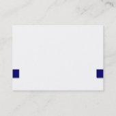 Visitekaartje Blauwe wijnfles (Achterkant)