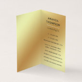 Visitekaartje blauwgroen en gouden geode geagate g (Binnen)