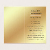 Visitekaartje blauwgroen en gouden geode geagate g (Binnenkant ongevouwen)