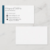 Visitekaartje - Blauwgroen & Grijs (Voorkant / Achterkant)