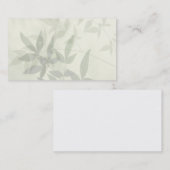 visitekaartje bleke bladeren (Voorkant / Achterkant)