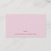 VISITEKAARTJE:: Bliss 1 Visitekaartje (Achterkant)