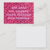 Visitekaartje Blob Pink en Crimson (Voorkant / Achterkant)
