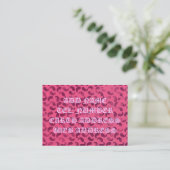 Visitekaartje Blob Pink en Crimson (Staand voorkant)
