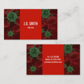 Visitekaartje Bloedcellen en bacteriën (Voorkant / Achterkant)