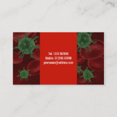 Visitekaartje Bloedcellen en bacteriën (Achterkant)