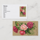 Visitekaartje bloemen (Voorkant / Achterkant)