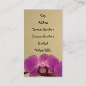 Visitekaartje bloemen (Achterkant)