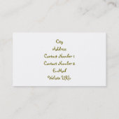 Visitekaartje bloemen (Achterkant)