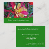 visitekaartje bloemen kwekerij (Voorkant / Achterkant)