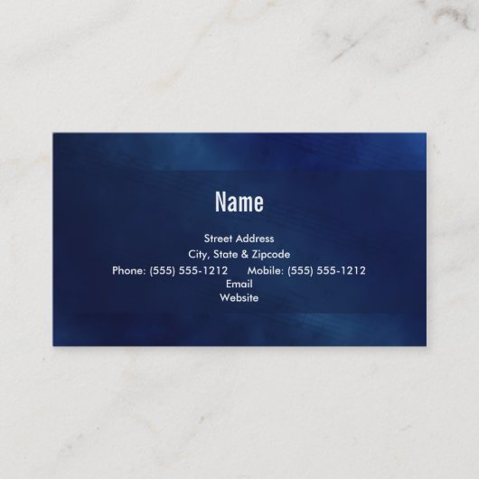 Visitekaartje Blues (Voorkant)