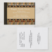 Visitekaartje Boekachtergrond (Voorkant / Achterkant)