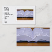 Visitekaartje boeken (Voorkant / Achterkant)