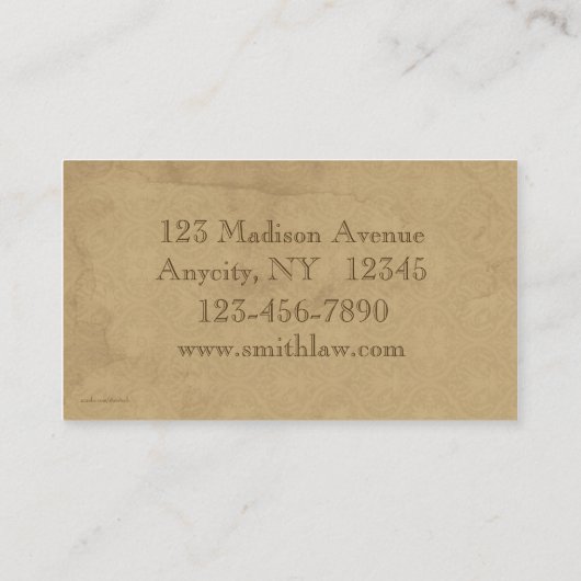 Visitekaartje  boeken (Achterkant)