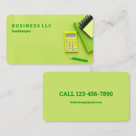 Visitekaartje Boekhoudkundige accountant (Voorkant / Achterkant)