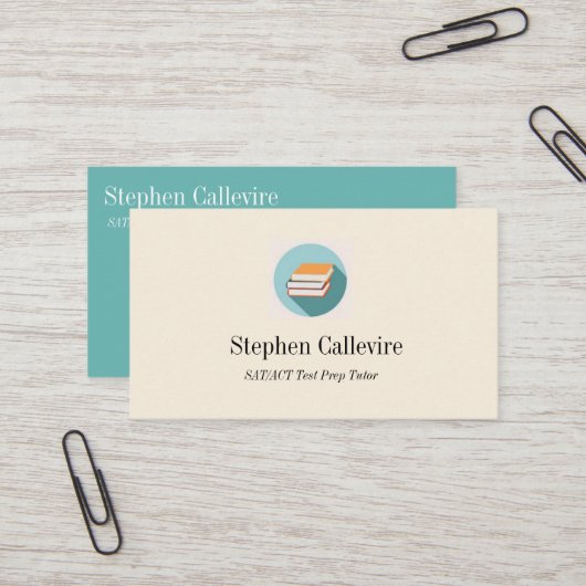 Visitekaartje Boekpictogrammen (Voorkant / Achterkant in situ)