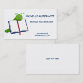 Visitekaartje boekworm (Voorkant / Achterkant)