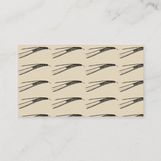 visitekaartje Boerderij Tarwethema (Achterkant)