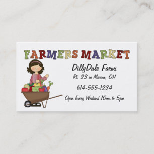 Visitekaartje boerenmarkt Lady Veggies