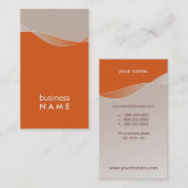 VISITEKAARTJE Bold Modern Swish (Voorkant / Achterkant)