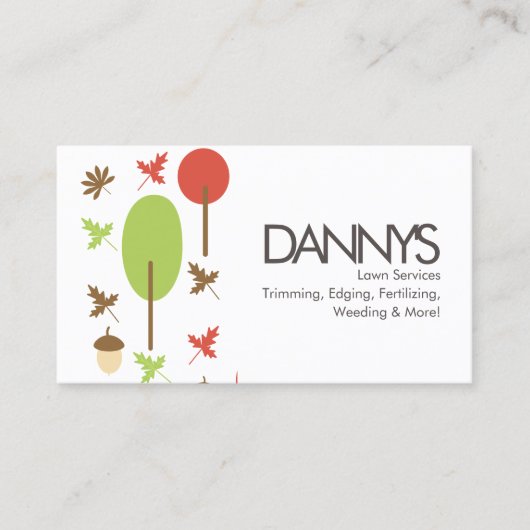 Visitekaartje Boom pictogram Lawn Services (Voorkant)