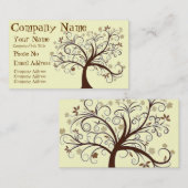 Visitekaartje boomontwerp (Voorkant / Achterkant)