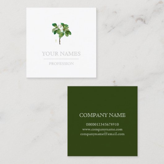 VISITEKAARTJE : BOTANISCHE "MAGNOLIA" VAN REDOUTÉ