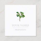 VISITEKAARTJE : BOTANISCHE "MAGNOLIA" VAN REDOUTÉ (Voorkant)