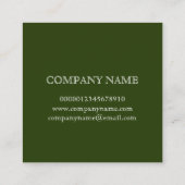 VISITEKAARTJE : BOTANISCHE "MAGNOLIA" VAN REDOUTÉ (Achterkant)